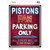 Pistons Novelty Rectangle Sticker Decal
