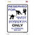 Reserved For Skateboarders Only Novelty Rectangle Sticker Decal