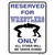 Reserved For Wrestlers Only Novelty Rectangle Sticker Decal