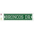 Broncos Dr Novelty Narrow Sticker Decal