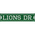 Lions Dr Novelty Narrow Sticker Decal