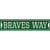 Braves Way Novelty Narrow Sticker Decal