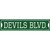 Devils Blvd Novelty Narrow Sticker Decal