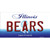 Bears Illinois State Novelty Sticker Decal