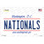 Nationals Washington DC State Novelty Sticker Decal