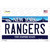 Rangers New York State Novelty Sticker Decal