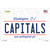 Capitals Washington DC State Novelty Sticker Decal