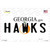 Hawks Georgia State Novelty Sticker Decal