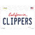 Clippers California State Novelty Sticker Decal