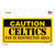 Caution Celtics Fan Novelty Sticker Decal