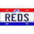 Reds Ohio State Novelty Metal License Plate