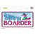 Snow Boarder Girl Novelty Sticker Decal