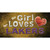 This Girl Loves Her Lakers Novelty Sticker Decal