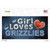 This Girl Loves Her Grizzlies Novelty Sticker Decal