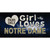This Girl Loves Notre Dame Novelty Sticker Decal