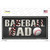 Baseball Dad Novelty Sticker Decal