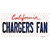 Chargers Fan California Novelty Sticker Decal