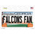 Falcons Fan Georgia Novelty Sticker Decal