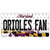 Orioles Fan Maryland Novelty Sticker Decal