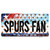 Spurs Fan Texas Novelty Sticker Decal