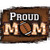 Proud Football Mom Novelty Rectangle Sticker Decal