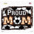 Proud Soccer Mom Novelty Rectangle Sticker Decal