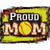 Proud Softball Mom Novelty Rectangle Sticker Decal