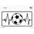 Soccer Heart Beat Novelty Sticker Decal