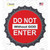 Do Not Enter without God Novelty Bottle Cap Sticker Decal