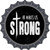 He Makes Us Strong Novelty Bottle Cap Sticker Decal