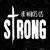 He Makes Us Strong Novelty Square Sticker Decal