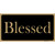 Blessed Gold Novelty Sticker Decal
