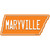 Maryville Novelty Tennessee Shape Sticker Decal