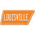 Louisville Novelty Tennessee Shape Sticker Decal