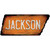 Jackson Novelty Rusty Tennessee Shape Sticker Decal
