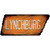 Lynchburg Novelty Rusty Tennessee Shape Sticker Decal