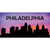 Philadelphia Silhouette Novelty Sticker Decal