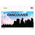 Vancouver Silhouette Novelty Sticker Decal
