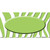 Lime Green White Zebra Center Oval Novelty Sticker Decal