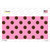Chocolate Brown Polka Dots Pink Novelty Sticker Decal