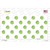 Lime Green Polka Dots White Novelty Sticker Decal