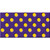 Yellow Polka Dots Purple Novelty Sticker Decal