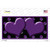 Purple Black Polka Dot Purple Center Hearts Novelty Sticker Decal