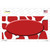 Red White Giraffe Red Center Oval Novelty Sticker Decal