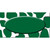 Green White Giraffe Green Center Oval Novelty Sticker Decal