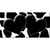 Black White Giraffe Black Centered Hearts Novelty Sticker Decal