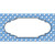 Scallop Light Blue White Polka Dot Novelty Sticker Decal