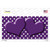 Purple White Polka Dot Center Hearts Novelty Sticker Decal