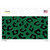 Green Black Cheetah Novelty Sticker Decal