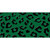 Green Black Cheetah Novelty Sticker Decal